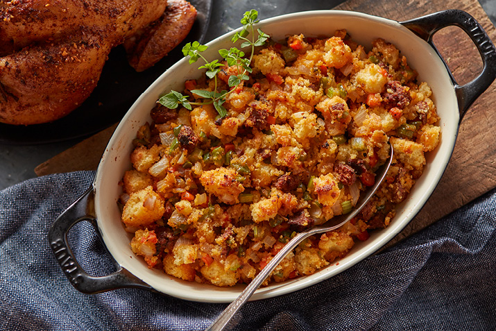 Chorizo Cornbread Stuffing