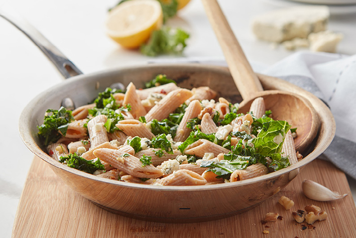 Penne with Kale, Gorgonzola and Walnuts